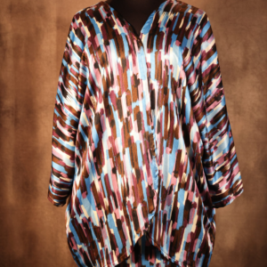 Brown and Teal Kimono