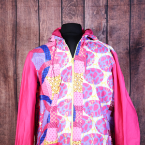 African Fabric Pink Jacket