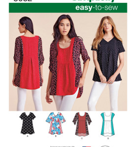 Simplicity S8052 Misses Top