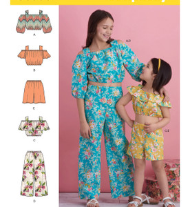 Simplicity S8936 Childrens Girls Top, Pants